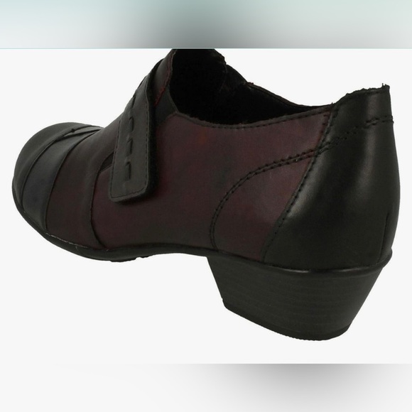 Remonte MaryJane Shoe -Genuine Leather-Wine-Black  Comfort Tech-Sz 39-8.5 -NEW☀️ - Picture 13 of 16